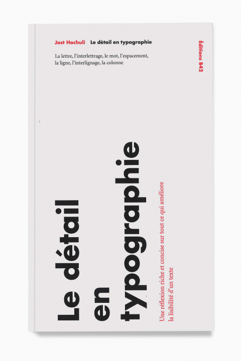 Carte Le Détail en typographie Hochuli