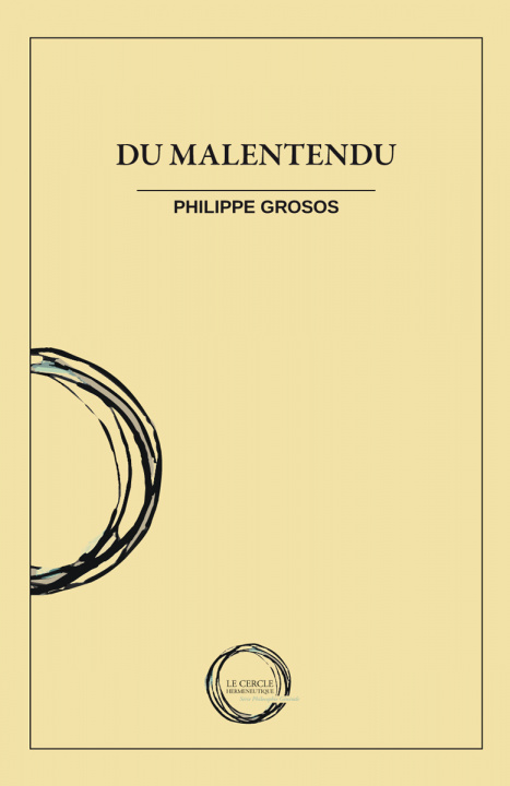 Knjiga Du malentendu Grosos