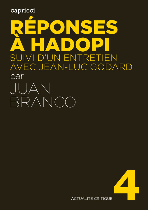 Kniha REPONSES A HADOPI Juan BRANCO