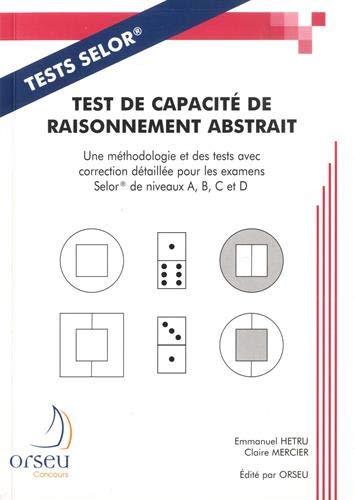 Carte Test de capacité de raisonnement abstrait - préparation aux examens de la fonction belge, SELOR Hetru
