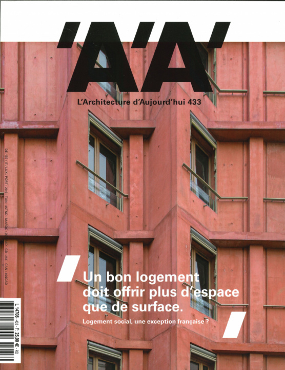 Könyv L'Architecture d'aujourd'hui n° 433 Logement social, une exception française ? - octobre 2019 collegium