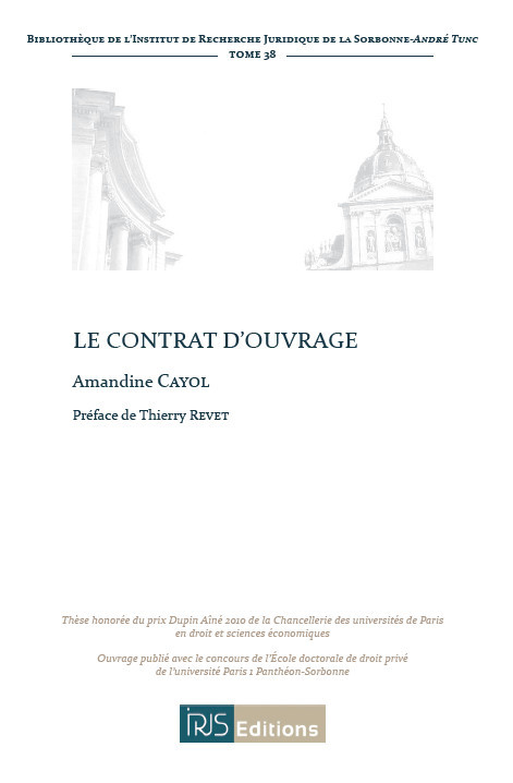 Книга Le contrat d'ouvrage Cayol