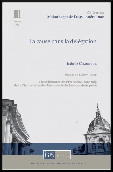 Kniha La cause dans la délégation Isabelle