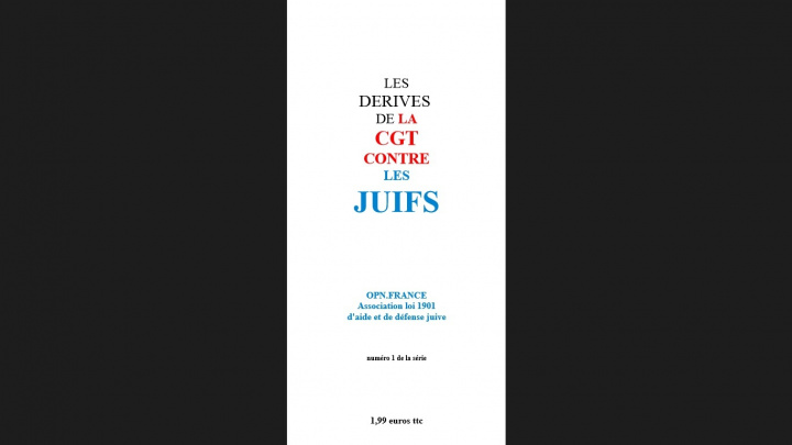 Kniha LES DERIVES DE LA CGT CONTRE LES JUIFS FRANCE