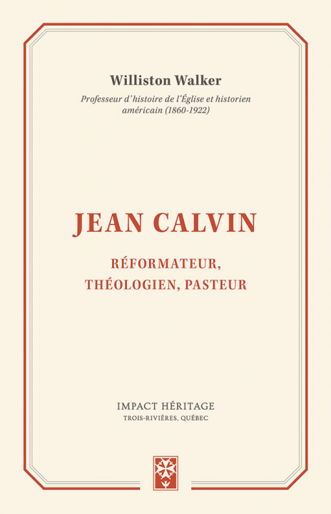Carte Jean Calvin Walker