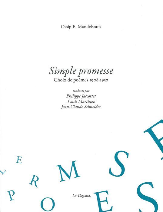 Book Simple promesse Ossip Mandelstam