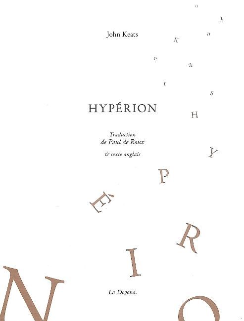 Knjiga Hypérion John Keats