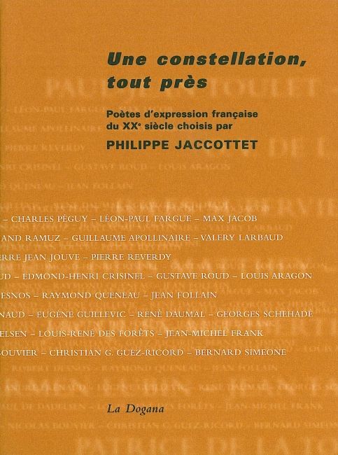 Книга Une constellation, tout près Philippe Jaccottet