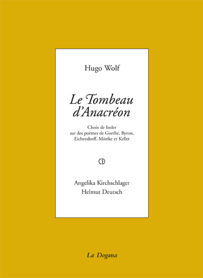 Книга Le Tombeau d'Anacréon (+CD) Hugo Wolf