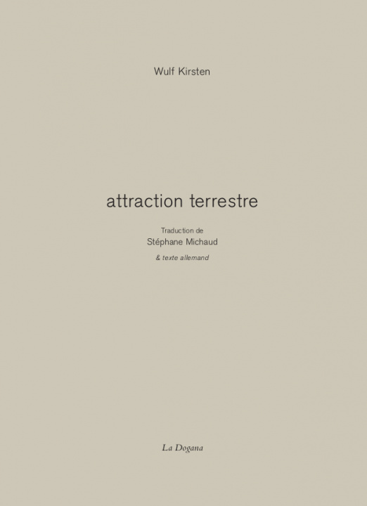 Book Attraction terrestre Wulf Kirsten