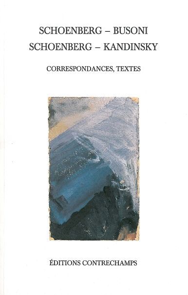 Libro Correspondances avec Kandinsky et Busoni Schoenberg