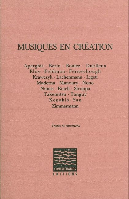 Книга Musiques en création collegium