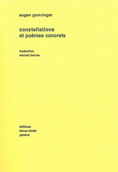 Kniha Constellations et poèmes concrets Eugen Gomringer