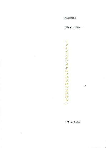 Knjiga Arguments Ulises Carrion