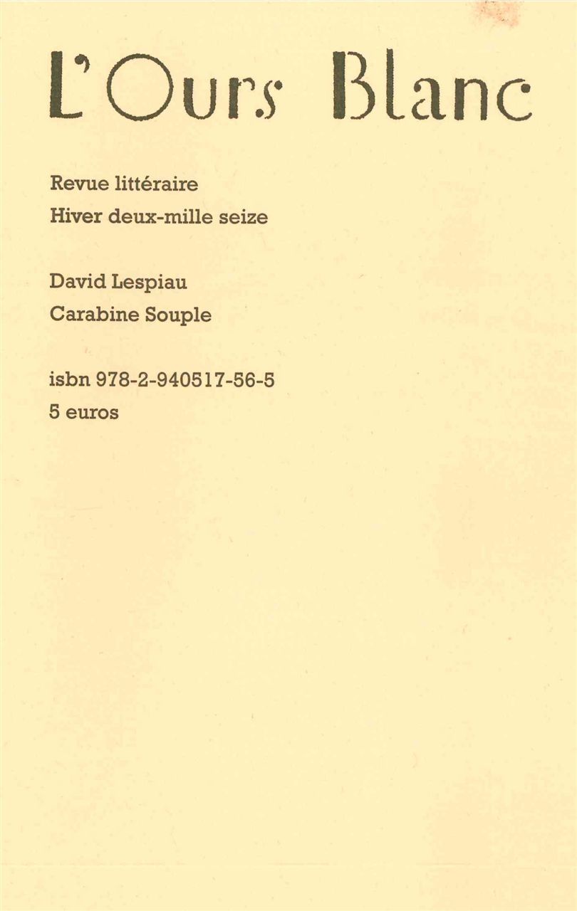 Knjiga Carabine souple David Lespiau