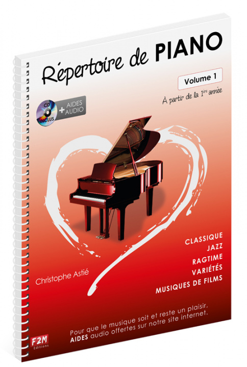 Carte REPERTOIRE DE PIANO VOL 1 + CD CHRISTOPHE