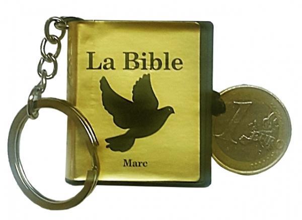 Carte Mini Bible porte-clés évangile de Marc Ed Semer