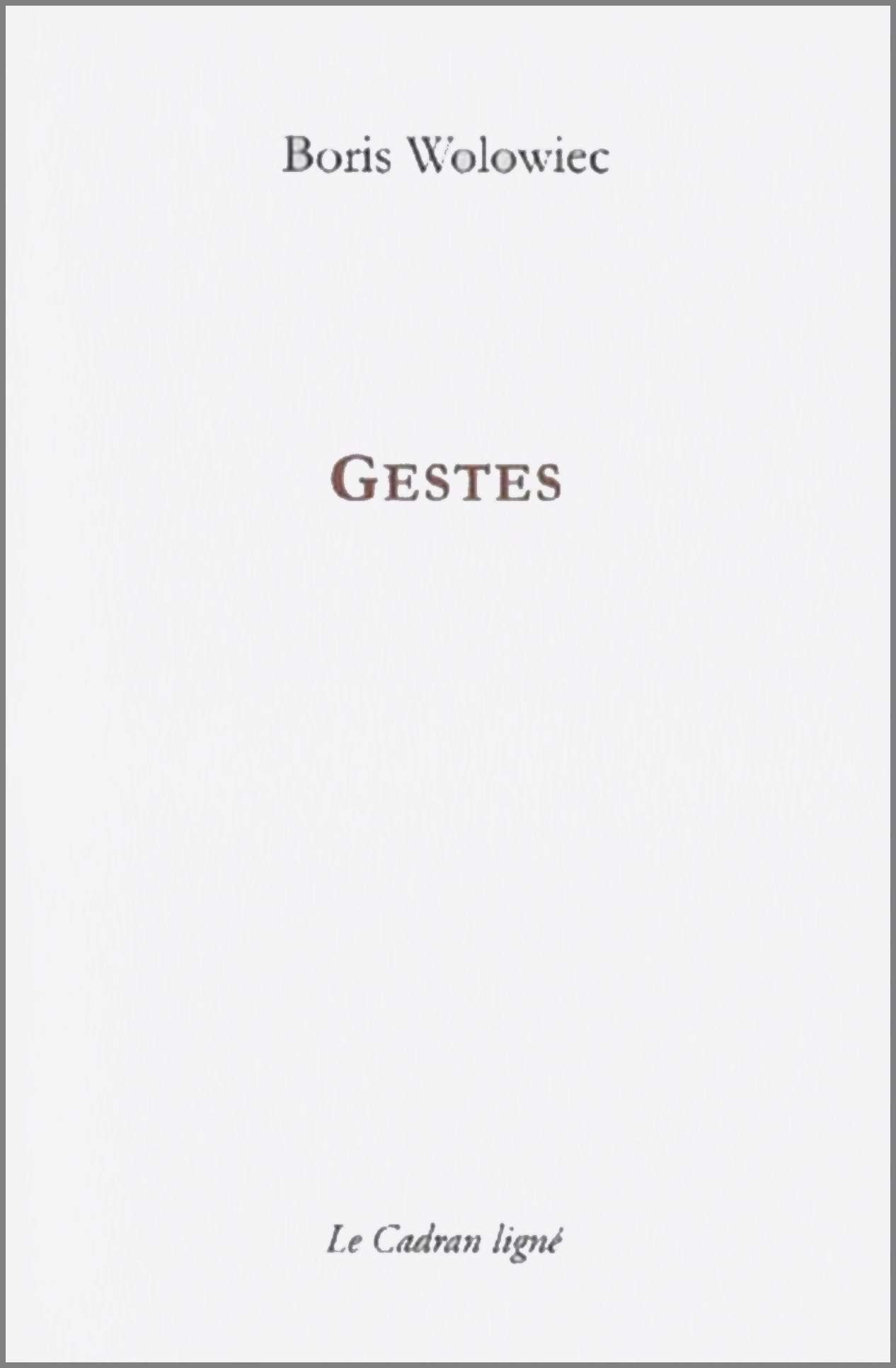 Buch GESTES Wolowiec