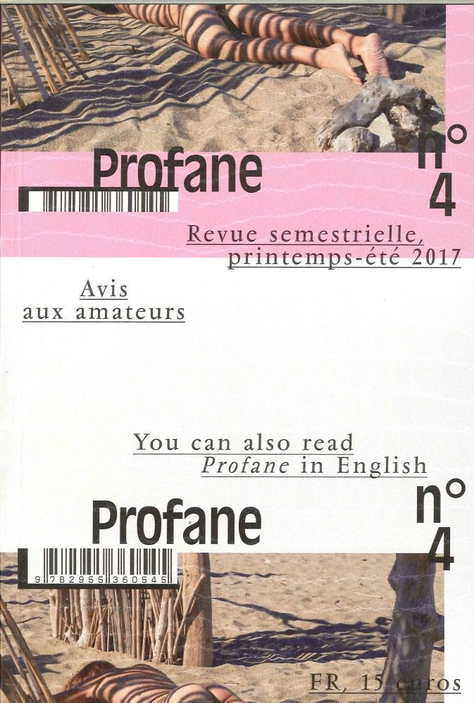 Книга Profane N°4 Mai 2017 collegium