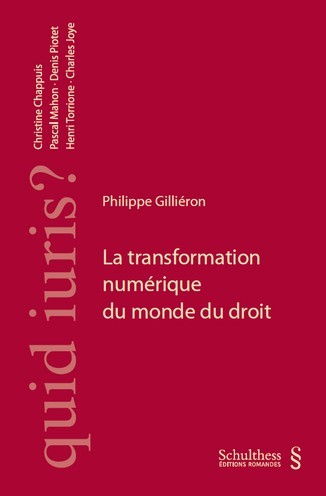 Kniha La transformation numérique du monde du droit Gilliéron
