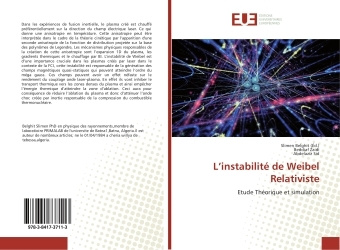 Книга L'instabilite de Weibel Relativiste Slimen Belghit