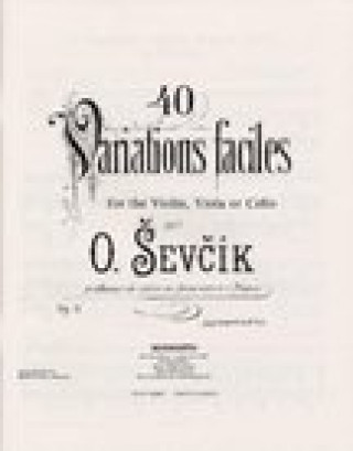 Kniha SEVCIK VIOLIN STUDIES: 40 VARIATIONS PIANO ACCOMPANIMENT SEVCIK