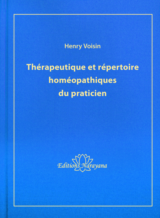 Kniha Thérapeutique et répertoire homéopathiques du praticien Henri