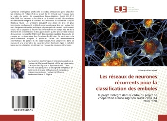 Könyv Les réseaux de neurones récurrents pour la classification des emboles Taha KERBAA