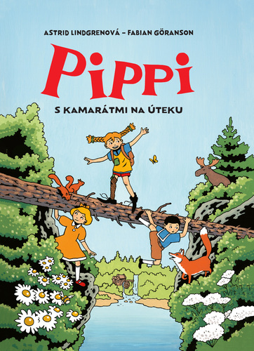 Carte Pippi s kamarátmi na úteku Astrid Lindgren