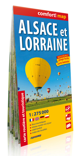 Kniha Alsace Et Lorraine  1/275.000 (Comfort !Map) 