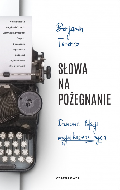 Book Słowa na pożegnanie Ferencz Benjamin