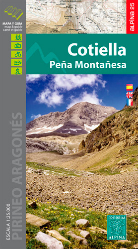 Kniha COTIELLA/PENA MONTANESA  1/25.000 