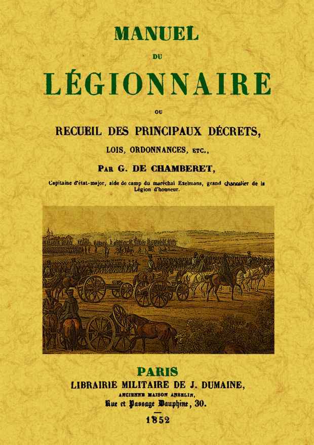 Buch MANUEL DU LEGIONNAIRE G. DE CHAMBERET