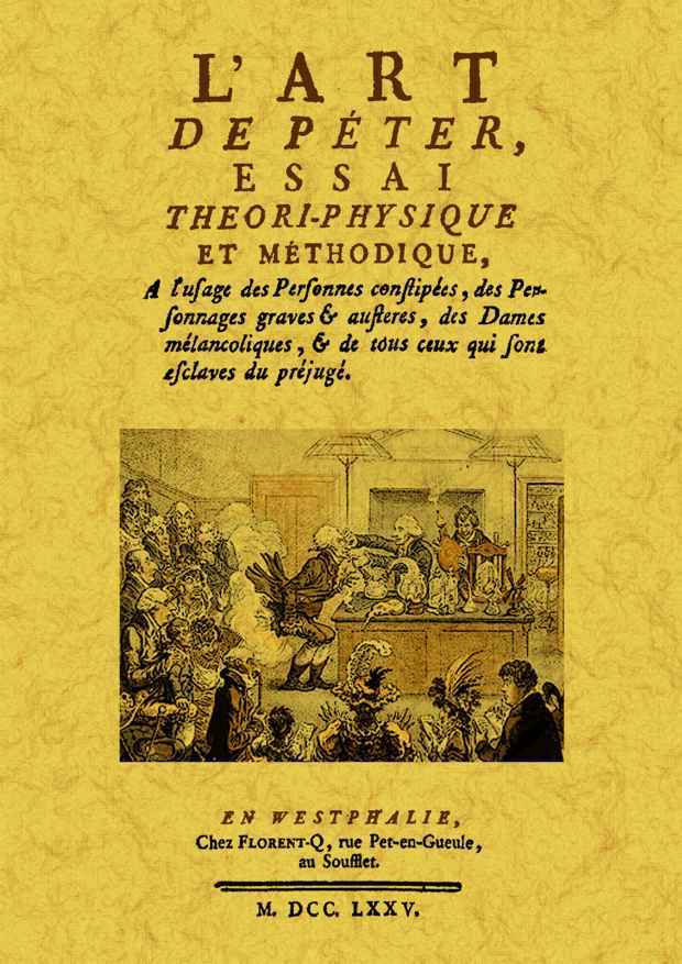 Kniha L'ART DE PETER, ESSAI THEORI-PHYSIQUE ET METHODIQUE HURTAULT