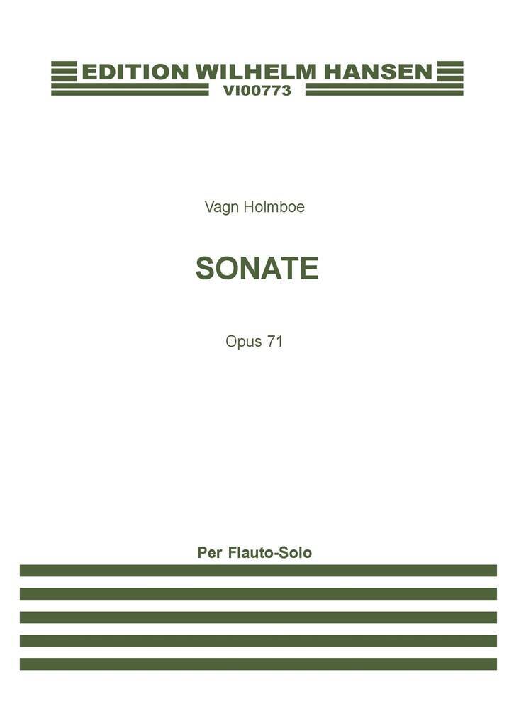 Buch HOLMBOE  SONATA OP. 71 (1957)  FLT SOLO 