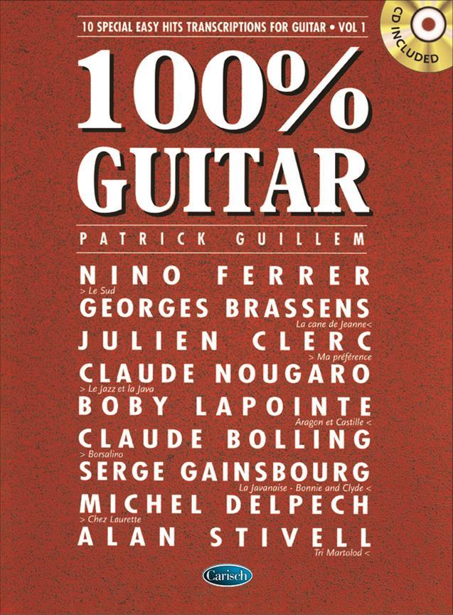 Kniha 100% GUITAR, VOLUME 1 - RECUEIL + CD 