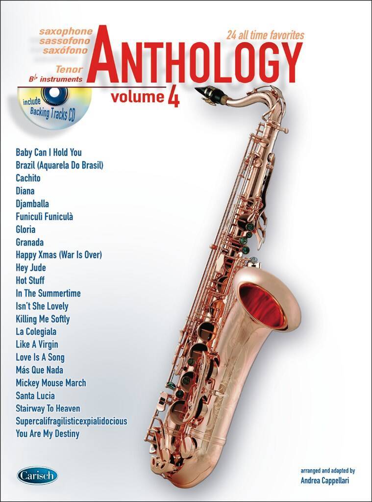 Buch ANTHOLOGY (TENOR SAX), VOLUME 4 +CD CAPPELLARI