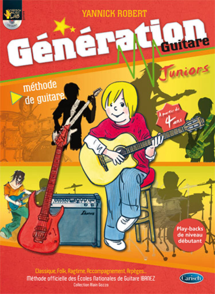 Knjiga GENERATION GUITARE JUNIOR+CD YANNICK ROBERT