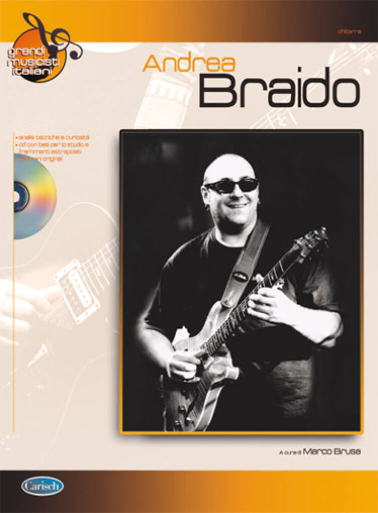 Kniha ANDREA BRAIDO: GRANDI MUSICISTI ITALIANI GUITARE+CD BRAIDO