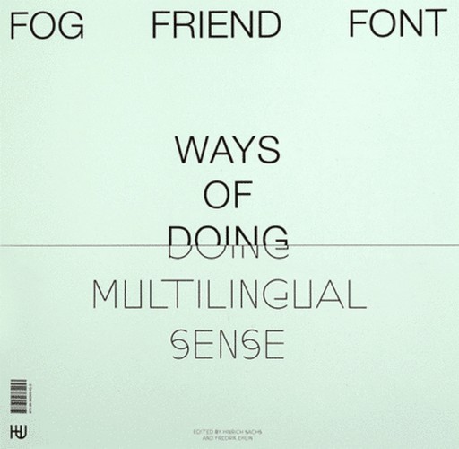 Knjiga Fog Friend Font Sachs