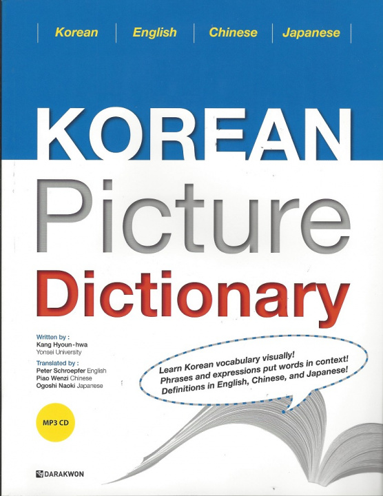 Kniha KOREAN PICTURE DICTIONARY 1, +MP3 CD (Anglais/Chinois/Japonais) Kang