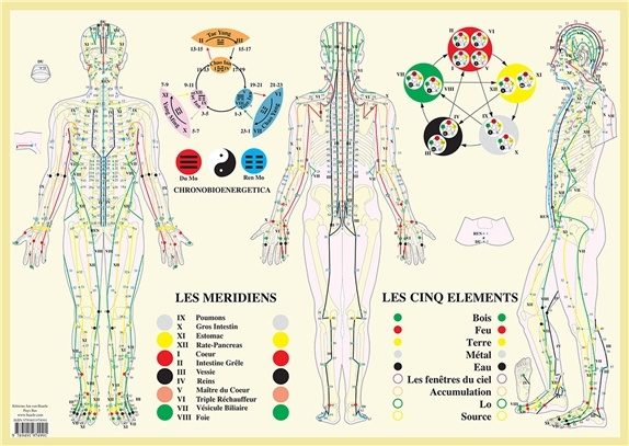 Knjiga Planche Méridiens et 5 éléments 