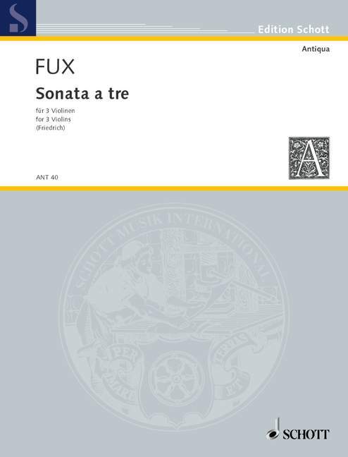 Printed items SONATE A TRE JOHANN JOSEPH FUX