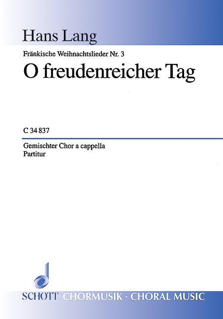 Tiskovina FRANKISCHE WEIHNACHTSLIEDER HANS LANG