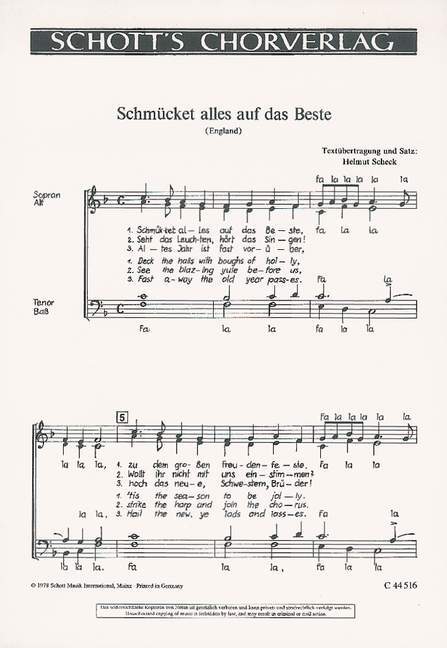 Drucksachen SCHMUCKET ALLES AUF DAS BESTE HELMUT SCHECK