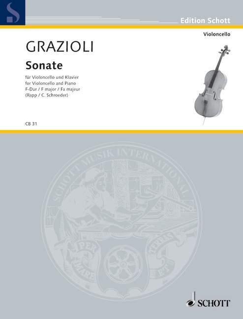 Έντυπα SONATE E& GRAZIOLI VIOLONCELLE GIOVAN BATTISTA GRAZ