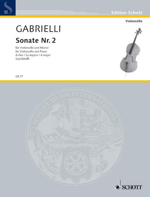 Drucksachen SONATE 2 A VIOLONCELLE DOMENICO GABRIELLI