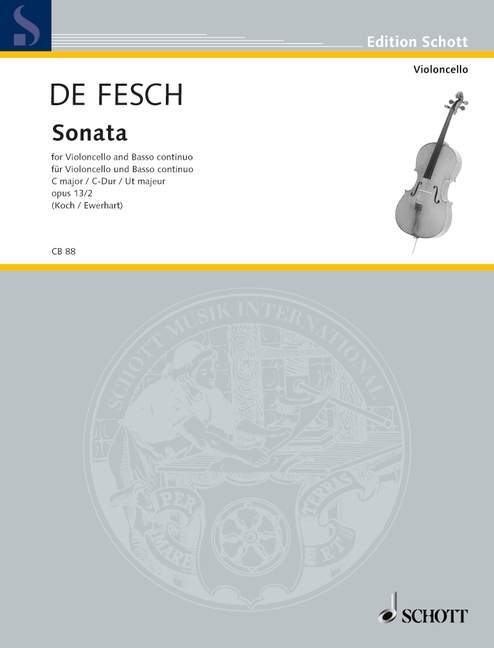 Drucksachen SONATA OP. 13 WILLEM DE FESCH