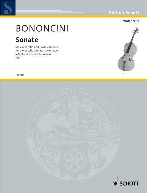 Tiskovina SONATE A VIOLONCELLE GIOVANNI BATTISTA BO