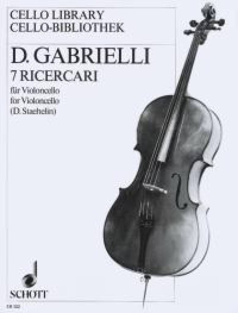 Knjiga RICERCARI(7) VIOLONCELLE DOMENICO GABRIELLI